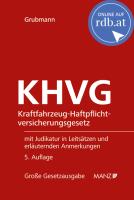 KHVG Kraftfahrzeug-Haftpflichtversicherungsgesetz online