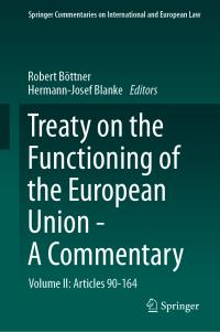 Treaty on the Functioning of the European Union A Commentary online