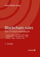 Blockchain rules Das FinTech-Handbuch