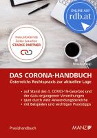Das Corona-Handbuch Österreichs Rechtspraxis zur aktuellen Lage online