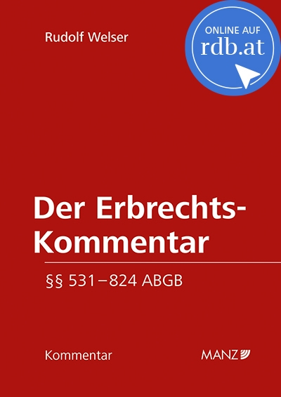 雪の豪奢 Erbrechts-Kommentar, Der Welser: RDB ABGBErbverzicht: 551 § 洋書
